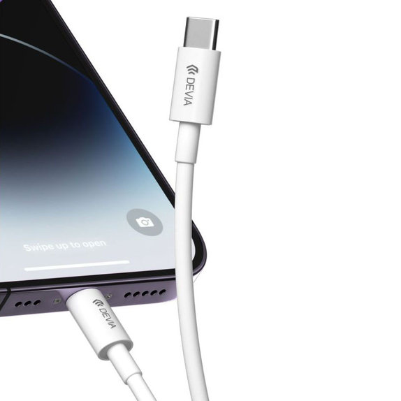 Câble Lightning / USB-C Smart, PD 27W, 2m, blanc, Devia