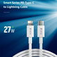 Câble Lightning / USB-C Smart, PD 27W, 2m, blanc, Devia