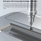 Verre trempé FullCover avec applicateur pour iPhone 15 Pro, Devia