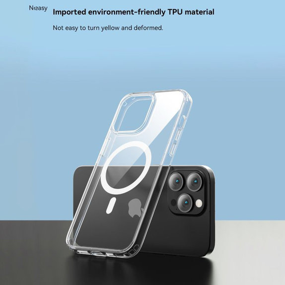 Coque Clear avec MagSafe pour iPhone 15 Pro, transparente, Devia