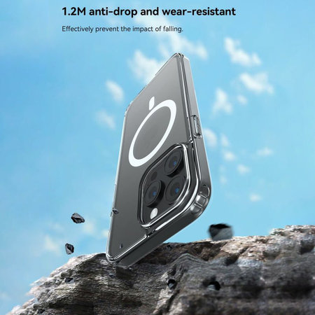 Coque Clear avec MagSafe pour iPhone 15 Pro, transparente, Devia