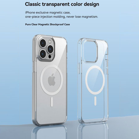 Coque Clear avec MagSafe pour iPhone 15 Plus, transparente, Devia