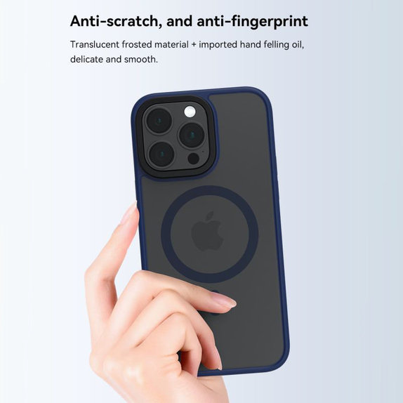 Coque Pino avec MagSafe pour iPhone 15, Noire, Devia