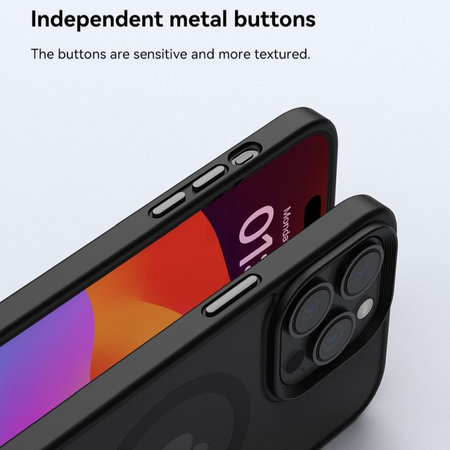 Coque Pino avec MagSafe pour iPhone 15, Noire, Devia