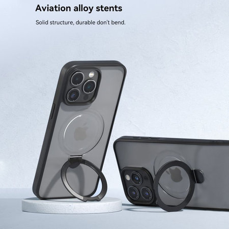 Coque Delight avec MagSafe pour iPhone 15 Pro Max, Noire, Devia