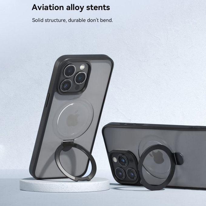 Coque Delight avec MagSafe pour iPhone 15 Pro Max, Noire, Devia