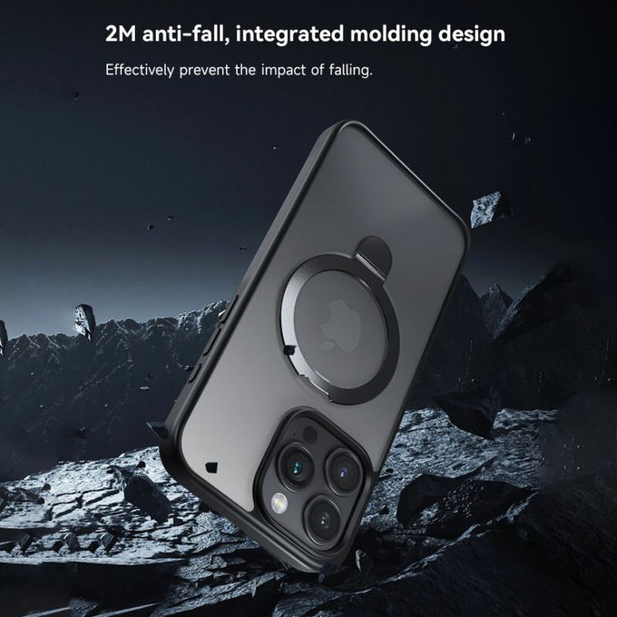 Coque Delight avec MagSafe pour iPhone 15 Pro Max, Noire, Devia