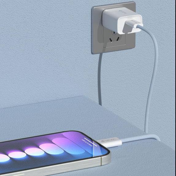 Câble USB-C / USB-C Smart, PD 60W, 1m, blanc, Devia