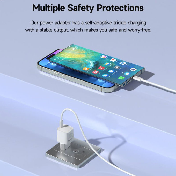 Adaptateur de charge Mini USB-C, PD 30W, blanc, Devia