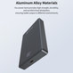 PowerBank MagSafe Extreme Speed Mini avec écran, PD 20W, 10000mAh, Space Grey, Devia