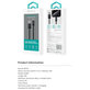 Câble USB / USB-C Gracious, 2.1A, 2m, noir, Devia