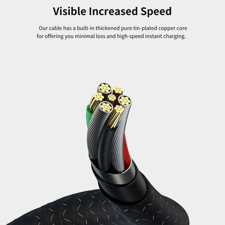 Câble Lightning / USB Gracious, 2,4A, 2m, noir, Devia