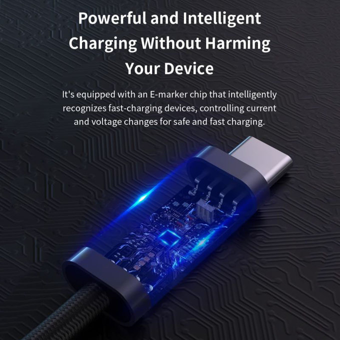 Câble USB-C / USB-C Extreme Speed, PD 240W, 2m, noir, Devia