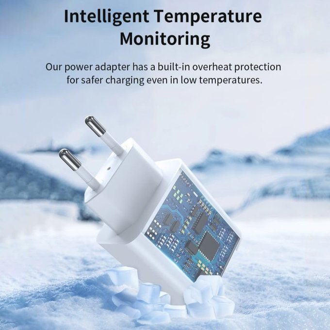 Adaptateur de charge Rocket USB-C, PD 45W, blanc, Devia