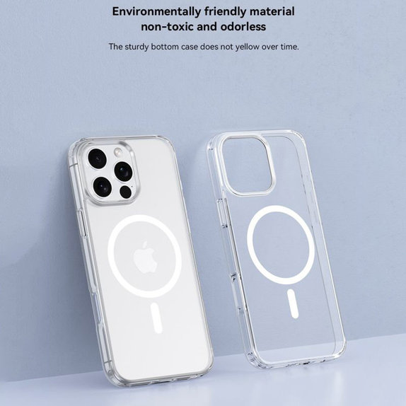 Coque Clear avec MagSafe pour iPhone 16 Pro Max, transparente, Devia