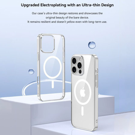 Coque Glimmer avec MagSafe pour iPhone 16, Noire, Devia