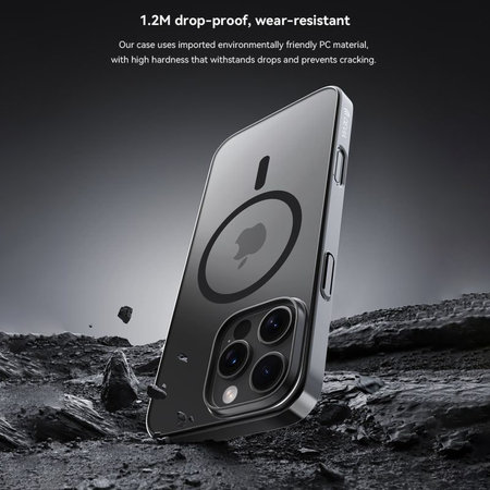 Coque Glimmer avec MagSafe pour iPhone 16 Pro Max, Noire, Devia