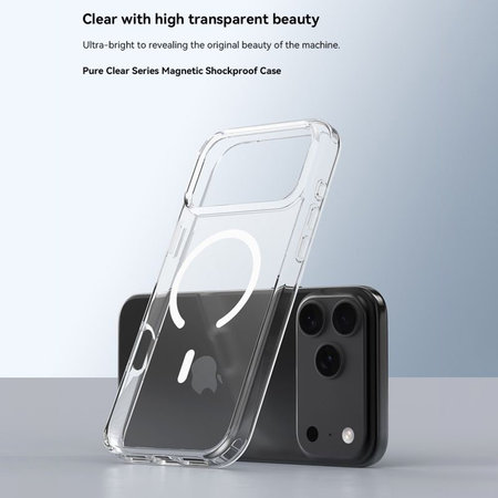Coque Clear avec MagSafe pour iPhone 17 Pro, transparente, Devia