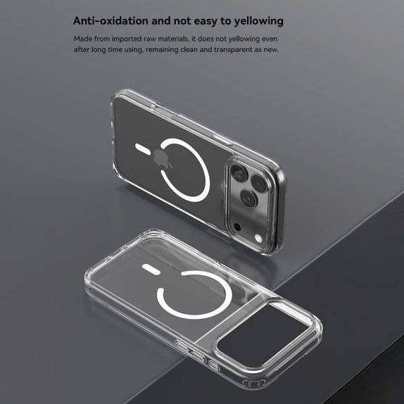 Coque Clear avec MagSafe pour iPhone 17 Pro Max, transparente, Devia