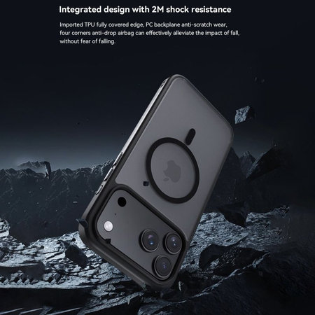 Coque Pino avec MagSafe pour iPhone 17 Pro, Noire, Devia