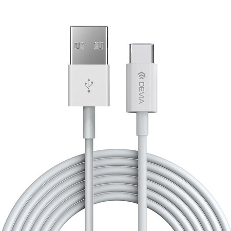 Câble USB / USB-C Smart, 2.1A, 1m, blanc, Devia