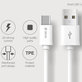 Câble USB / USB-C Smart, 2.1A, 1m, blanc, Devia