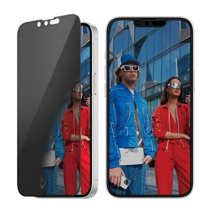 Verre trempé UWF Privacy pour iPhone 17e/16e/14/13/13 Pro, Noir, PanzerGlass