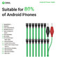 Câble d'alimentation de démarrage Android, 16-en-1, 2UUL PW04