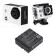 Batterie pour SJCAM SJ4000, SJ5000, 900mAh, Li-Ion, 3.7V, SJ4000B, HQ