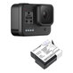 Batterie pour Gopro Hero 8, Hero 6, 1250mAh, Li-Ion, 3.85V, AHDBT-501, HQ
