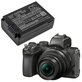 Batterie pour Nikon Z50, Z50 ZFC, Z30, Z FC, 1280mAh, Li-Ion, 7.6V, EN-EL25, HQ