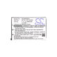 Batterie pour Casio Exilim Card Ex-S880, 650mAh, Li-Ion, 3.7V, NP-20, HQ