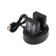 2 batteries avec chargeur pourNikon Coolpix P7000, P7700, D3100, D3200, D5100, 1030mAh, Li-Ion, 7.4V, EN-EL14, HQ