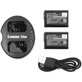 2 batteries avec chargeur pourSony NEX-5, Alpha 7, NEX-7, 1030mAh, Li-Ion, 7.4V, NP-FW50, HQ