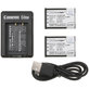 2 batteries avec chargeur pourSony Cyber-shot DSC-RX100, Cyber-shot DSC-WX300B, 1150mAh, Li-Ion, 7.4V, NP-BX1, HQ