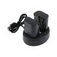 2 batteries avec chargeur pourCanon EOS 5D Mark II, EOS 7D, 2000mAh, Li-Ion, 7.4V, LP-E6, HQ
