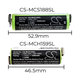 Batterie pour Moser Easy Style 1881, 2000mAh, Ni-MH, 1.2V, 1852-7531, HQ