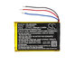 Batterie pour JBL Clip 2, 800mAh, Li-Pol, 3.7V, GSP383555, HQ
