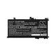 Batterie pour HP Omen 15, Pavilion 15, WASD 15, 5100mAh, Li-Ion, 11.55V, TE03XL, HQ