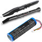 Batterie pour Akai 5000 Solo, Ewi 5000, 3400mAh, Li-Ion, 3.7V, 1ABTUR18650ZY01, HQ
