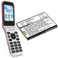 Batterie pour Doro 7030, 7031, DFC-0270, 7080, 1200mAh, Li-Ion, 3.7V, DBX-1350A, HQ