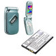 Batterie pour Alcatel Lollipops, 650mAh, Li-Ion, 3.7V, 3DS11080AAAA, HQ