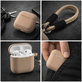 Étui en silicone pour AirPods 1 et 2, Sand Beige
