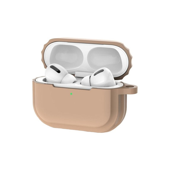 Étui en silicone pour AirPods Pro 2, Sand Beige