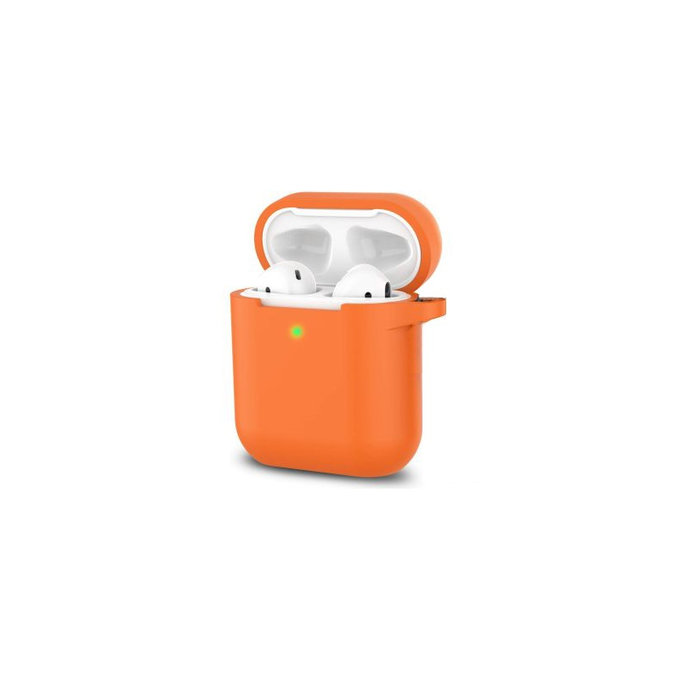 Étui en silicone pour AirPods 1 et 2, Orange
