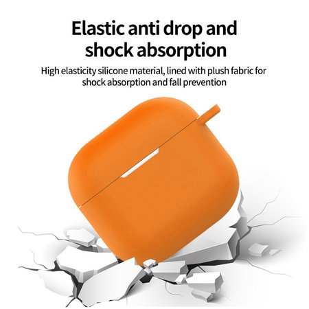 Étui en silicone pour AirPods 4, Orange