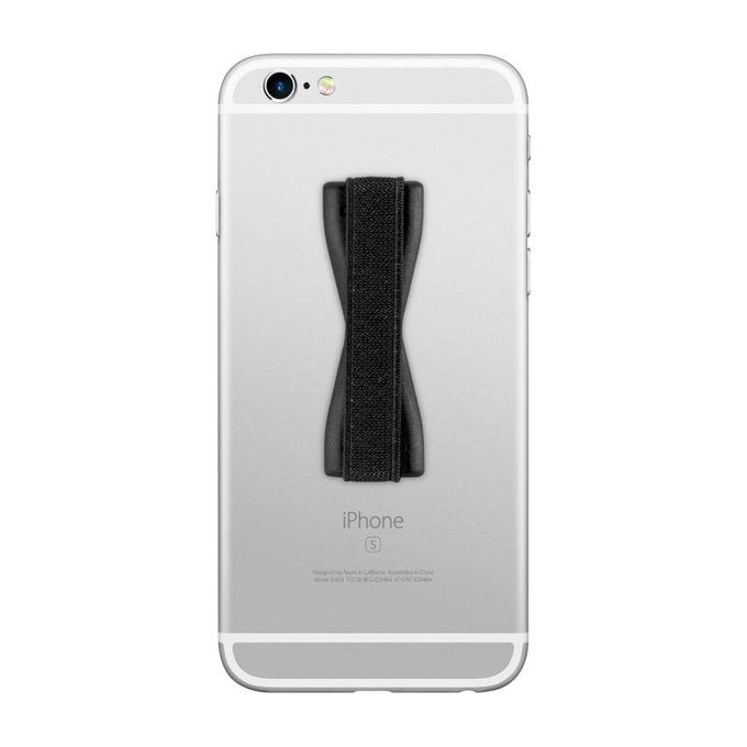 Grip de téléphone élastique, Noir