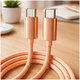 Câble USB-C / USB-C avec charge rapide, PD 60W, 1 m, Orange