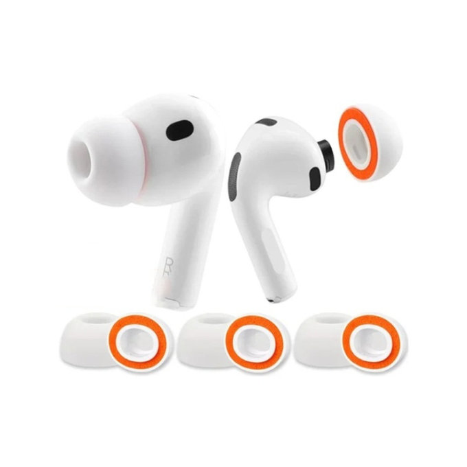 Embouts auriculaires en silicone de remplacement pour AirPods Pro 3, Memory Foam, lot (L, M, S), Blanc