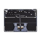 Cadre supérieur clavier pour MacBook Air 13", A3113 (2024), avec clavier US et batterie, Midnight, 661-40230, Genuine Apple
